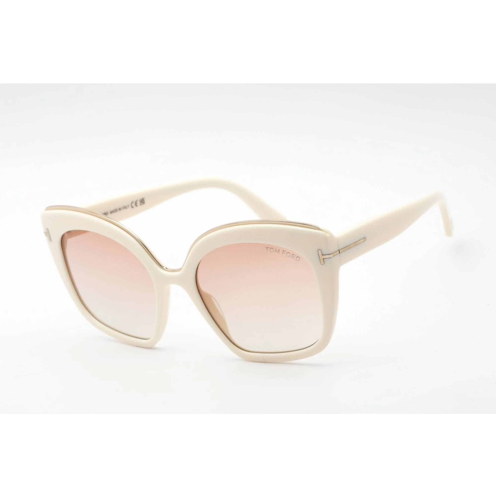 Tom Ford FT0944 25T Women's Ivory Rectangular Frame Sunglasses