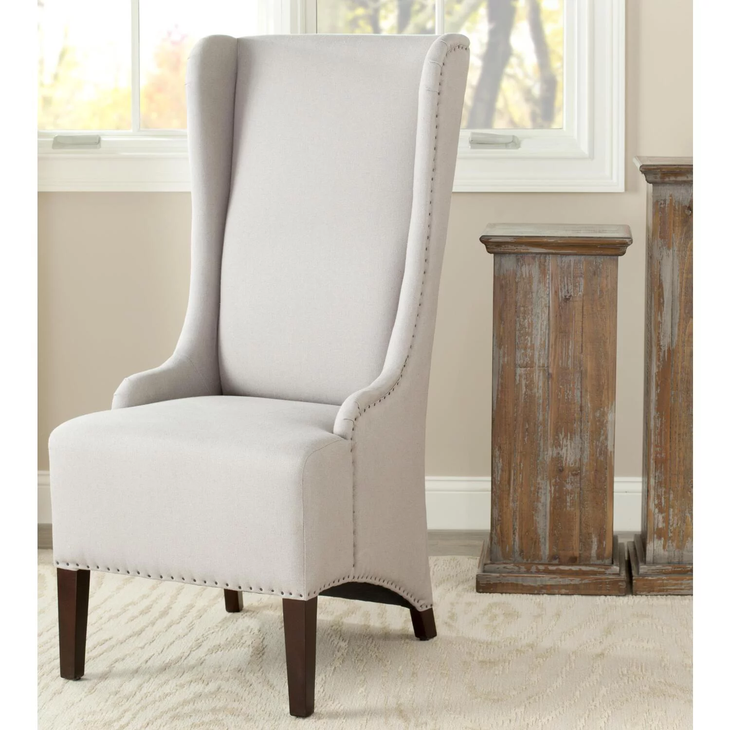 Safavieh Oliva Birch  Bacall  Dining Chair in Mink