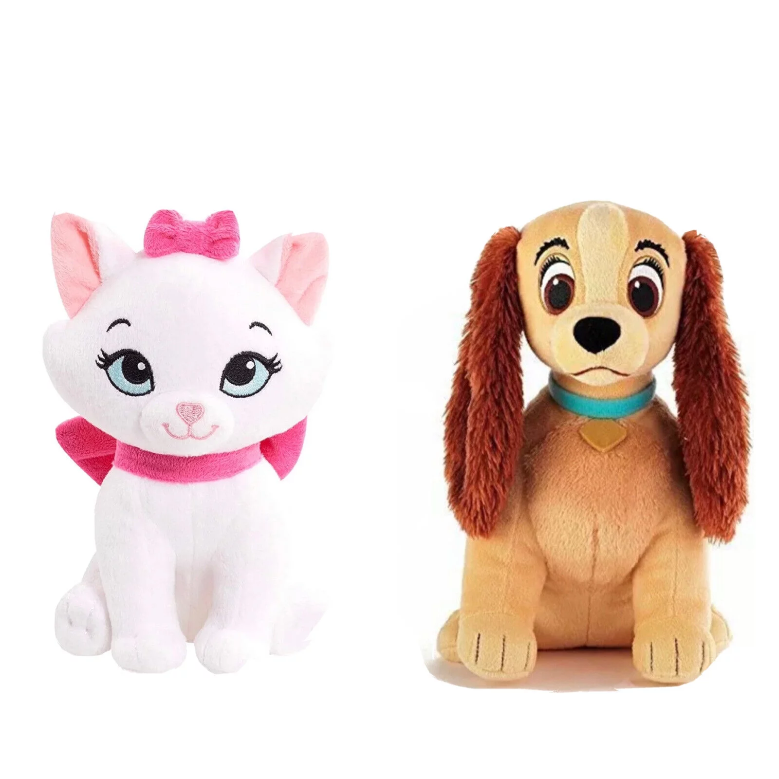 Kohl’s Marie Cat & Lady Dog 12” Plush Set Soft Stuffed Animal The Aristocats New