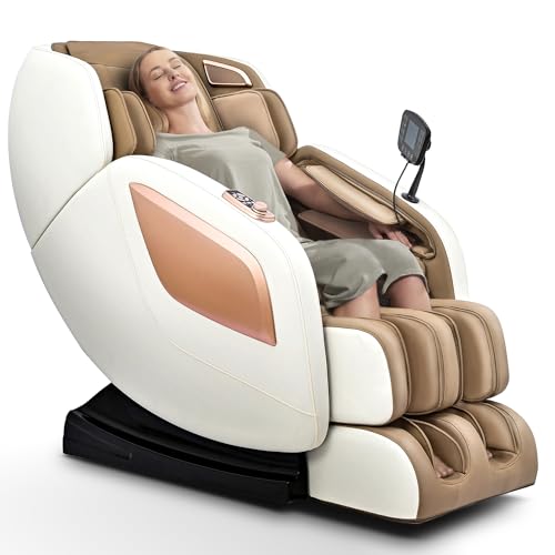 Massage Chair Full Body with Heat, Full Body Zero Gravity Shiatsu Massage Chair, Kneading Recliner w/ 20 Auto Modes, Foot Massage, Bluetooth, USB Charging Port, Touch Screen Controller