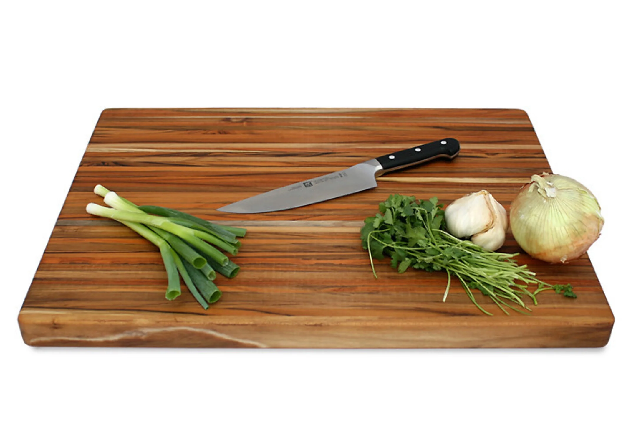 TeakHaus Edge Grain Carving Board w/Hand Grip (Rectangle) | 24