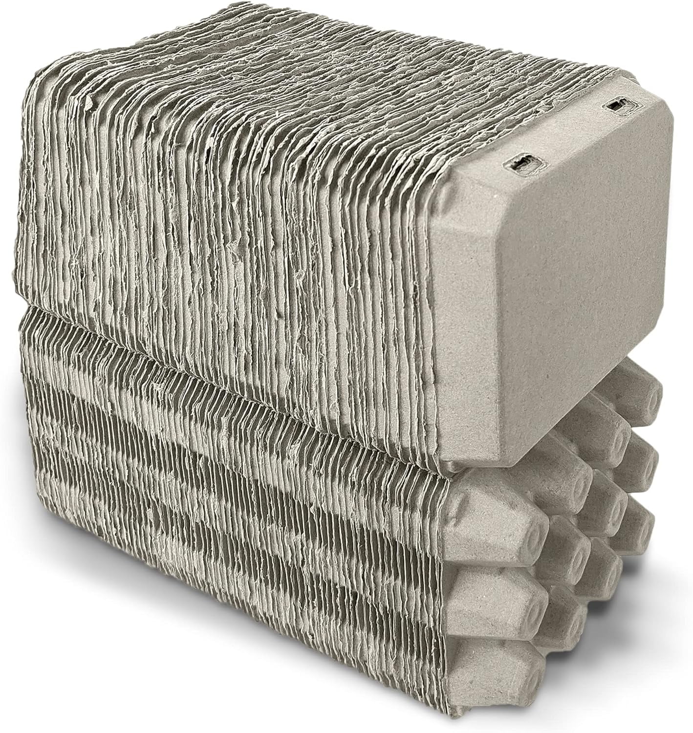 Vintage Blank Egg Cartons 75-Pack- Classic 3x4 Style Holds 12 Large Eggs, Sturdy Design Made from Recycled Cardboard.