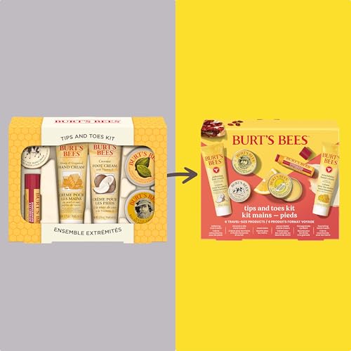 Burt's Bees Gifts Ideas - Classics Set, 6 Products in Giftable Tin – Cuticle Cream, Hand Salve, Lip Balm, Res-Q Ointment, Hand Repair and Foot Cream