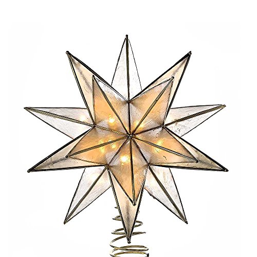 Kurt Adler UL3135 Gold Sputnik Capiz Treetop