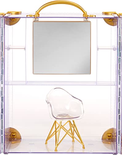 Rainbow High Deluxe Fashion Closet for 400+ Looks. Portable Clear Acrylic Playset Features 31+ Designer Doll Clothing & Accessories, Gift for Kids & Collectors, Toys for Kids Ages 6 7 8+ to 12 Years