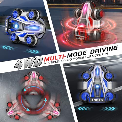 High-Speed Drift RC Stunt Deformation Car, 360-Degree Rotating Transforming RC Car, Birthday Gift for Boys and Girls Aged 6-16