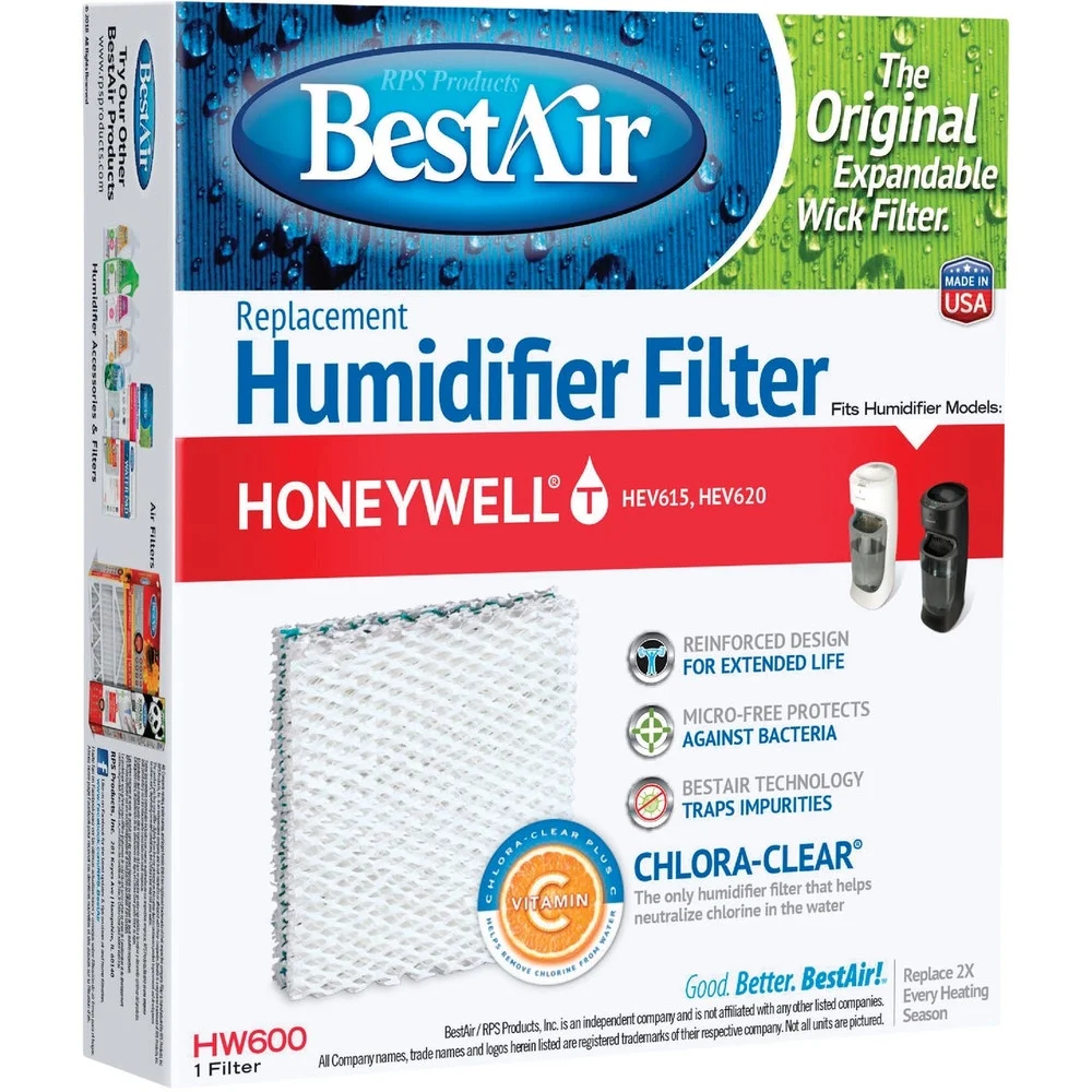 1PACK BestAir Extended Life PDQ-3 Humidifier Wick Filter