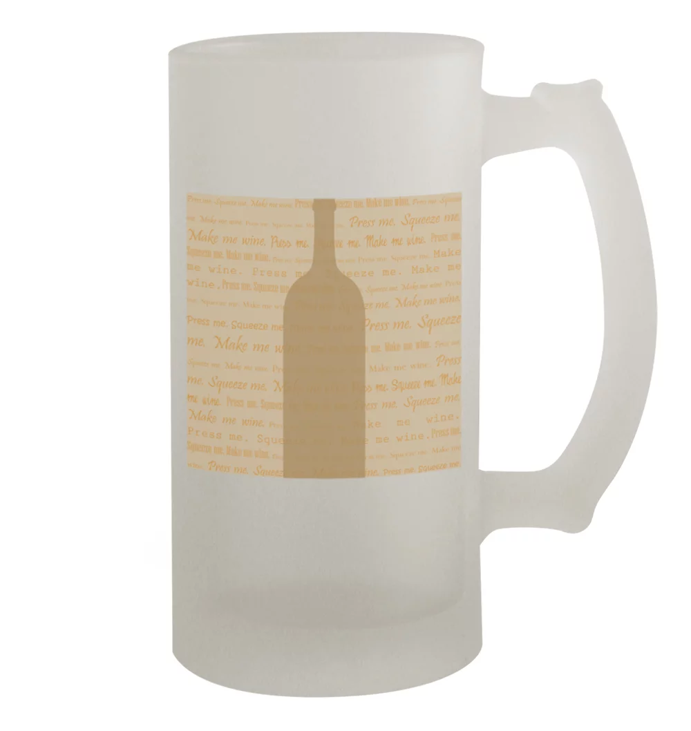 White Wine #101 - Funny Humor 16oz Frosted Glass Beer Stein