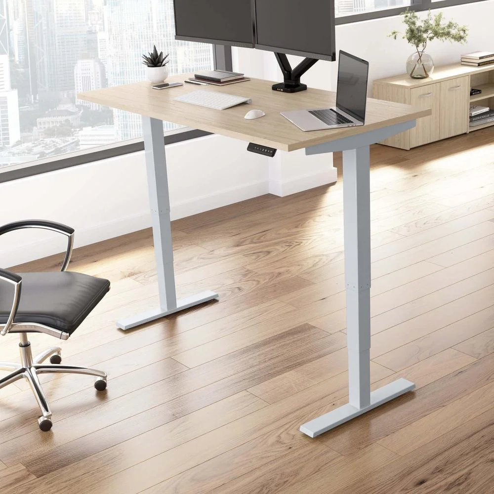 Move 40 Series 60W Adjustable Standing Desk in Natural Elm - Engineered Wood