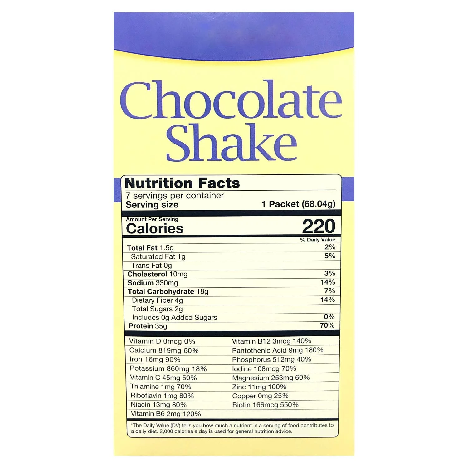 Healthywise High Protein Meal Replacement Shake, 35g of Caseinate Protein, 250 Calories Per Serving, Low Carb, Gluten Free, 7 Servings Per Box (Chocolate)