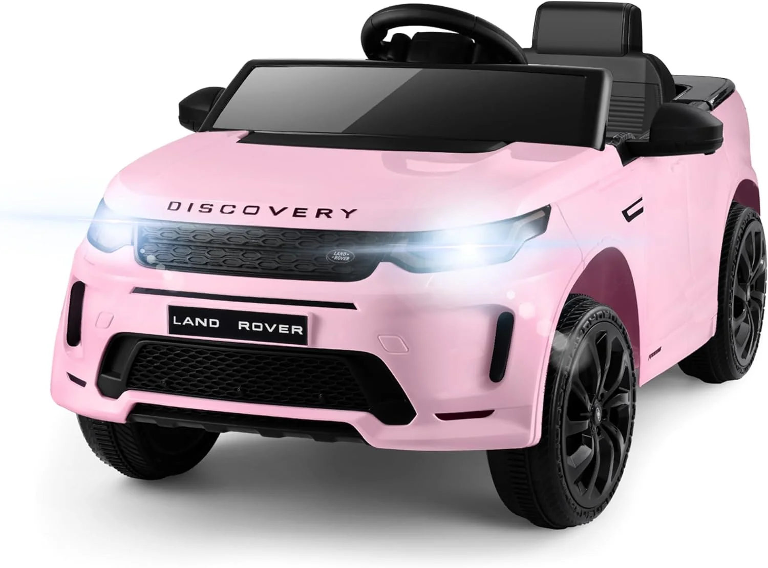 Teoayeah Kids Electric Car with 12V Lithium Battery Powered Ride on Car, Rapid-Charge Tech, Parent Control, Wireless Music Mode, Seat Belt, Ride on Toys