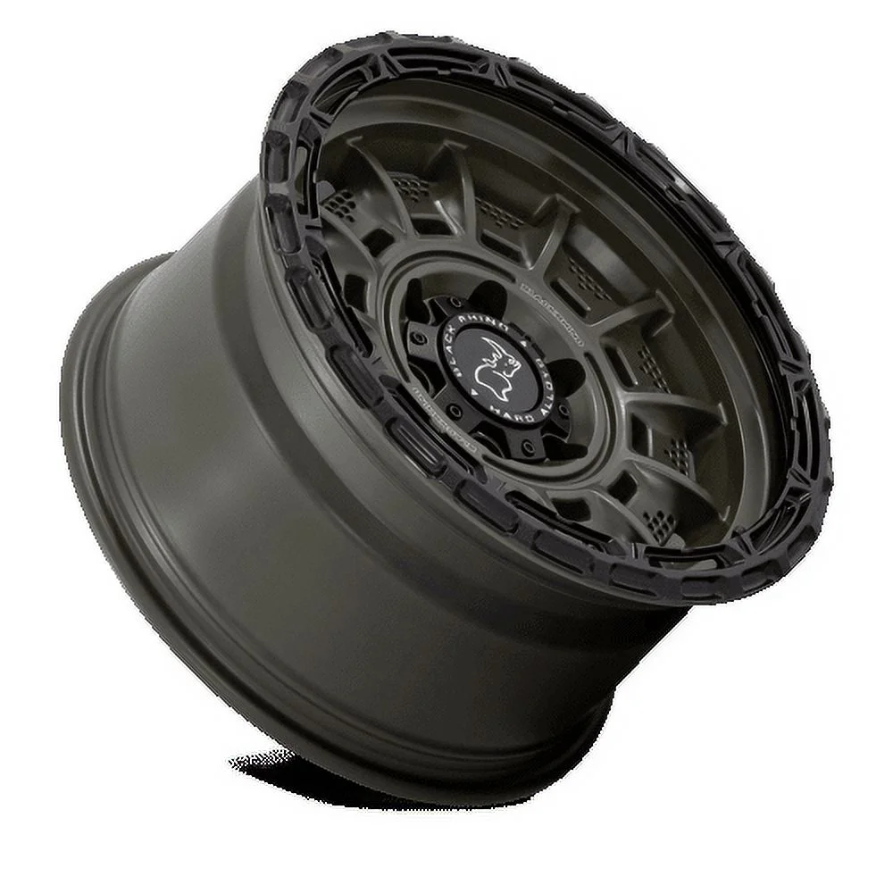 Black Rhino Cast Aluminum Rim BR002 17X9 5X5.0 OD-GRN BLK-LP 0MM, BR002EB17905000