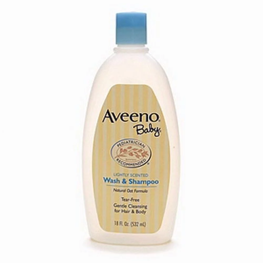 Aveeno Lightly Scented Baby Wash And Shampoo, Tear Free, 18 Oz, 6 Pack