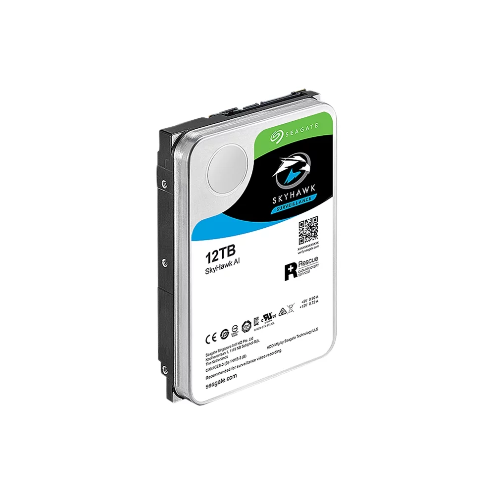 Seagate Skyhawk AI 12TB Surveillance Internal Hard Drive HDD–3.5 Inch SATA 6Gb/s 256MB Cache (ST12000VE0008)