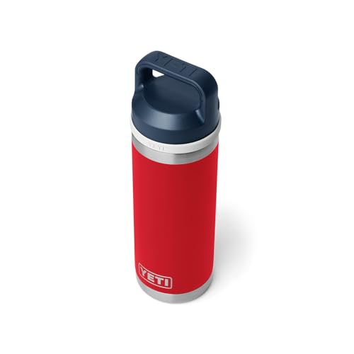 YETI Rambler 18 oz Bottle, Vacuum Insulated, Stainless Steel with Chug Cap, Sandstone Pink
