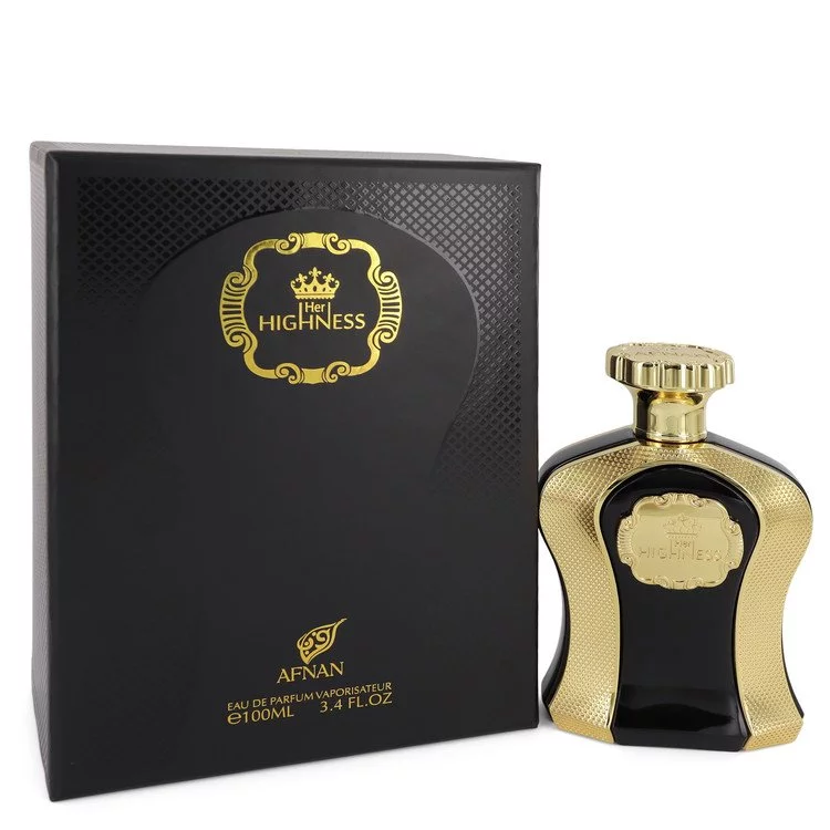 Her Highness Black by Afnan Eau De Parfum Spray 3.4 oz For Women