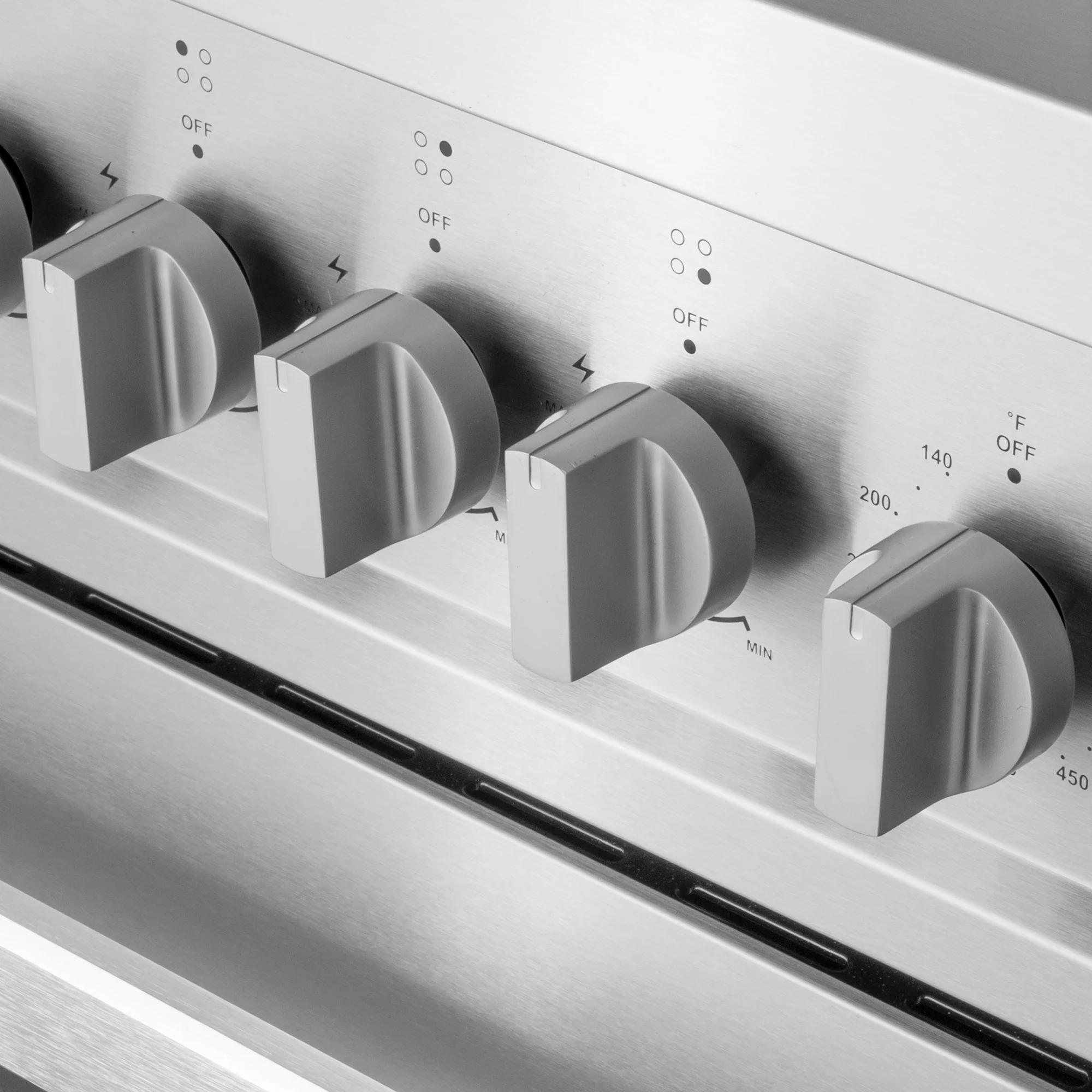 Cosmo 2.73 cu. ft. Single Oven Gas Range Kitchen Stove with 4 Burner Cooktop, Heavy Duty Cast Iron Grates in Stainless Steel