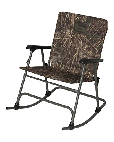 Banded Rocking Chair – Folding Hunting & Camping Chair with Heavy-Duty Steel Frame