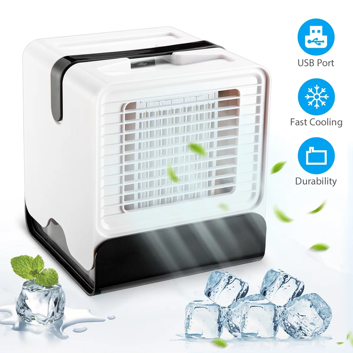 Mini Portable Air Conditioner Cool Cooling Bedroom Artic Cooler USB Fan Desktop