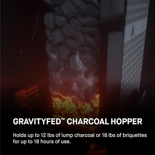 Masterbuilt? Gravity Series? 800 Digital Charcoal Grill, Griddle and Smoker with Digital Control, App Connectivity and 800 Cooking Square Inches in Black, Model MB20040221