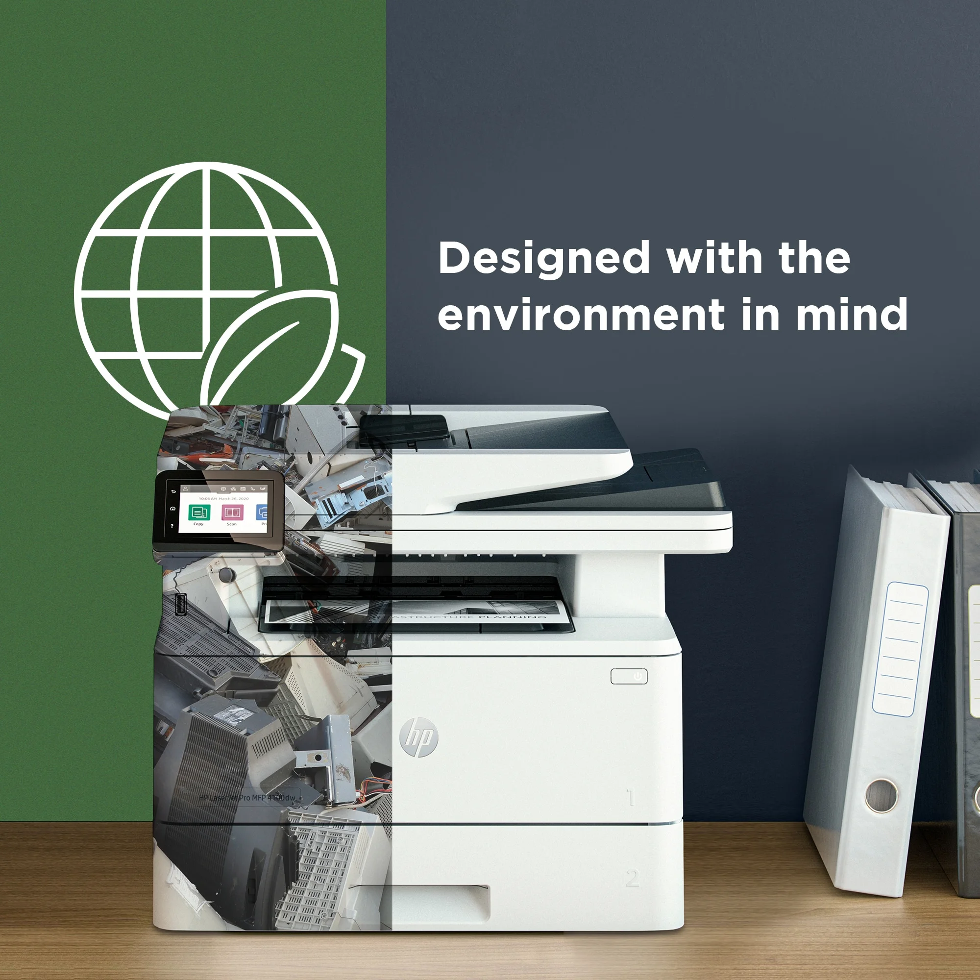 HP LaserJet Pro 4001dw Laser Printer, Black And White Mobile Print Up to 80,000