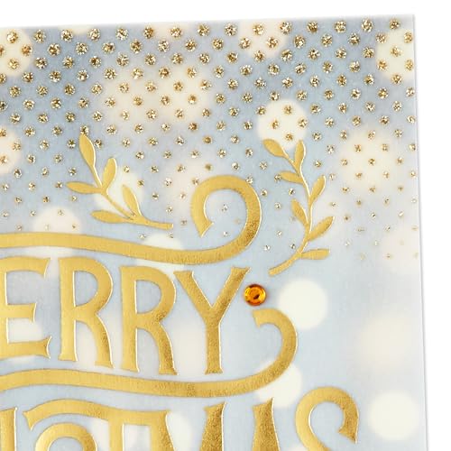 Hallmark Boxed Holiday Cards, Red and Gold Snowflake (40 Cards with Envelopes)