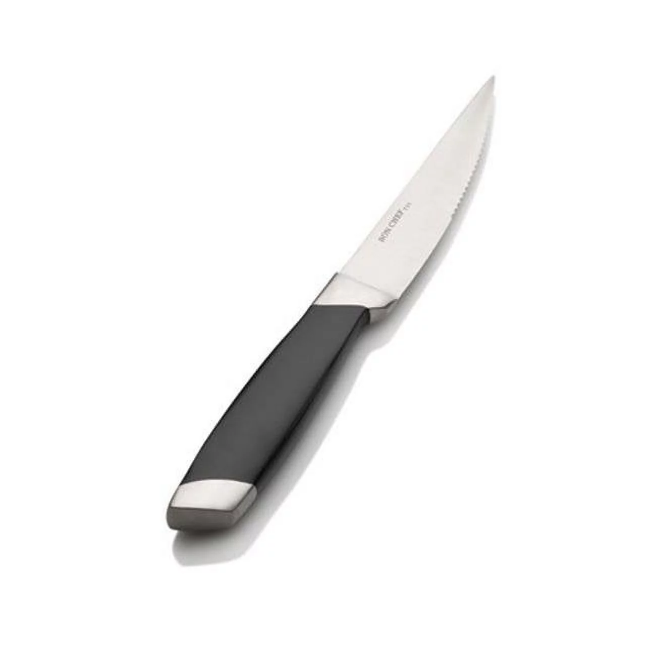 Bon Chef  10 in. Solid Stainless Steel Gaucho Steak Knife & 5 in. Pointed Tip Blade, Pack of 12