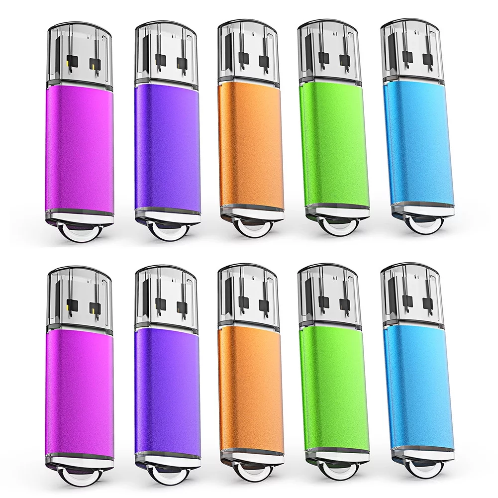 Multicolor 10pack 4 GB USB 2.0 Flash Drives KOOTION Bulk Thumb Drive Memory stick for Laptop PC
