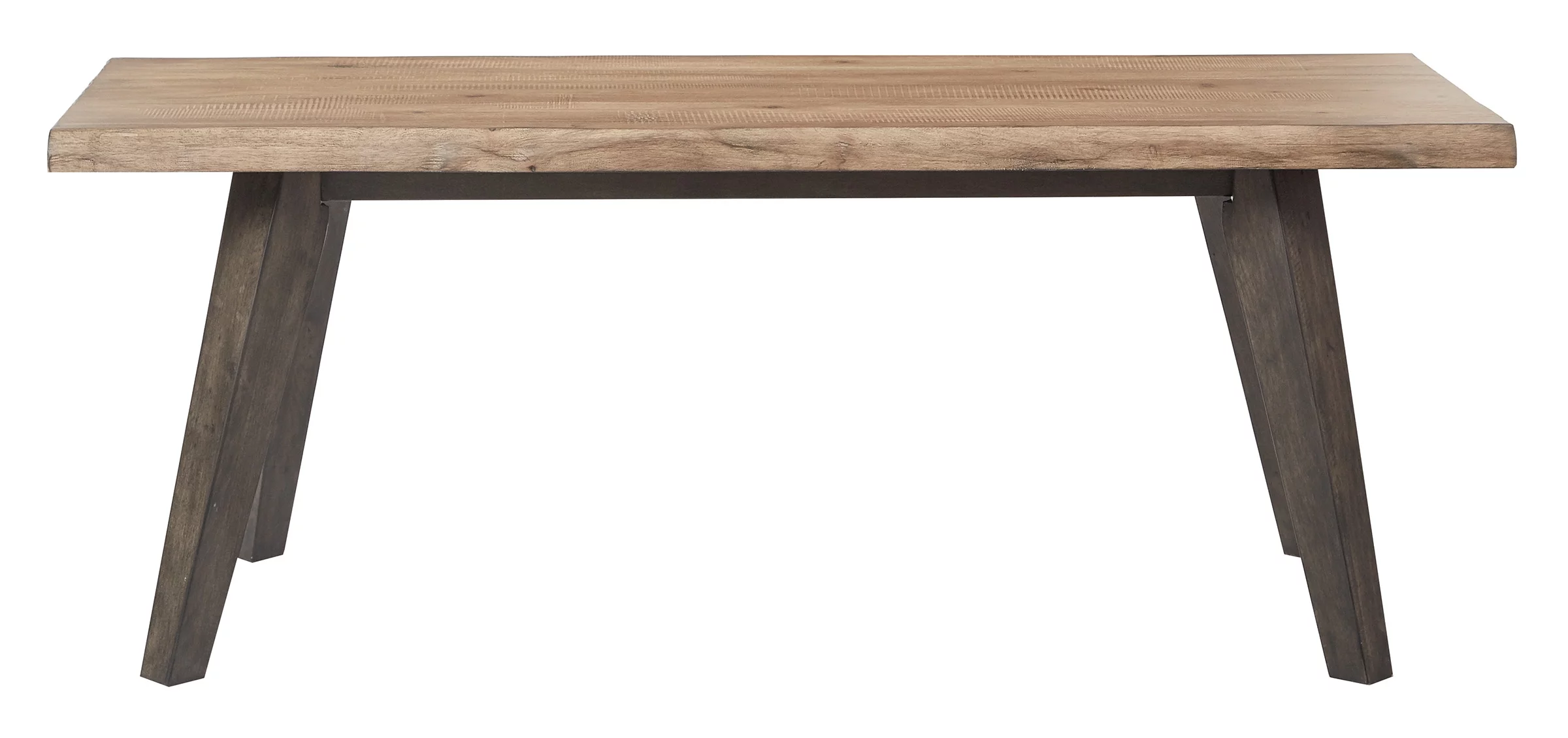 OSP Home Furnishings Oakridge Dining Bench in Rustic Sand Finish K/D