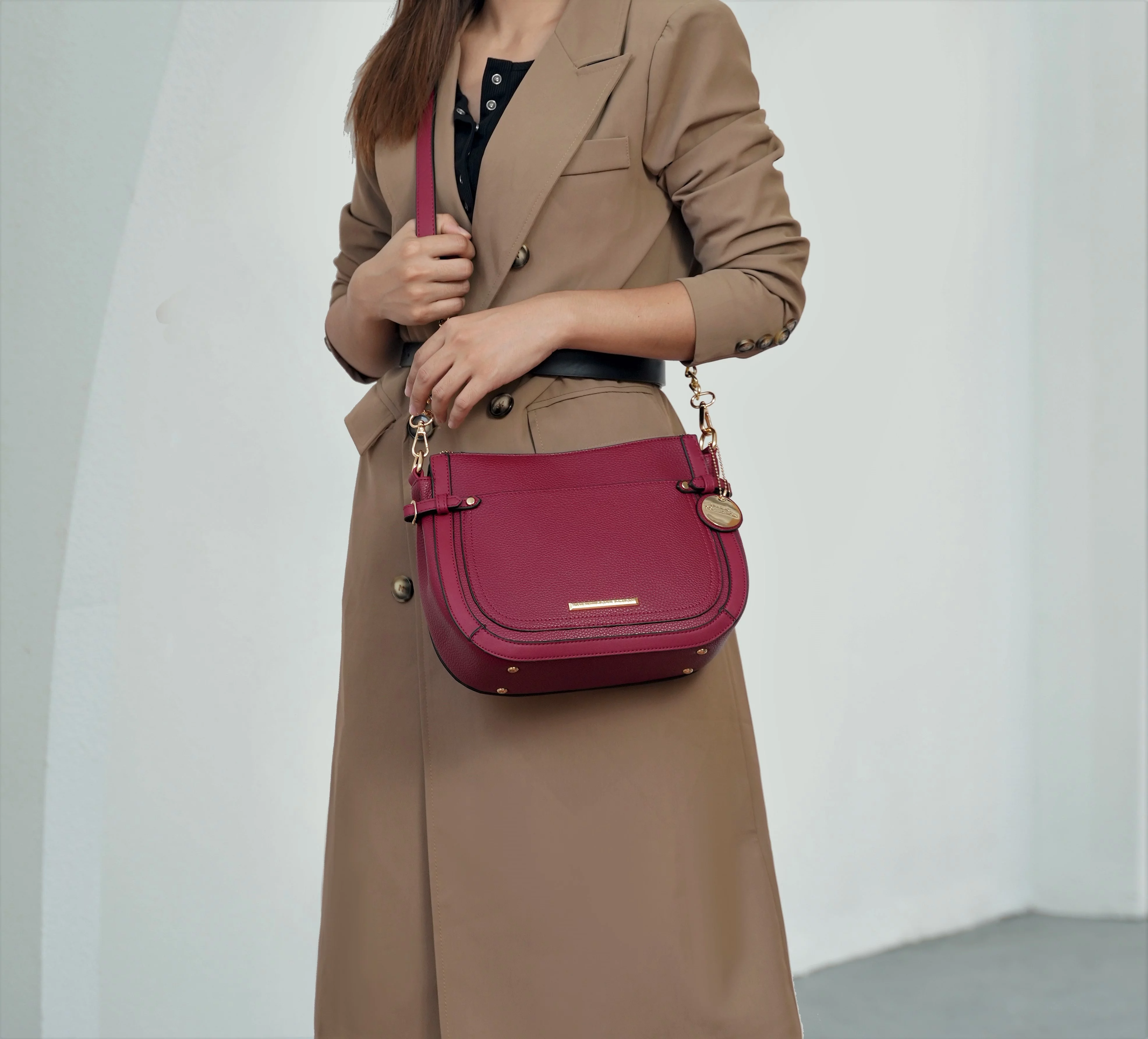 Raelynn Vegan Leather Womens Shoulder Bag by Mia K