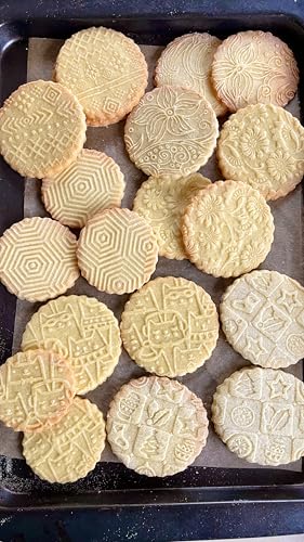 CHRISTMAS GIFTS EMBOSSING ROLLING PIN laser engraved with Christmas symbols CHRISTMAS GINGERBREAD COOKIES