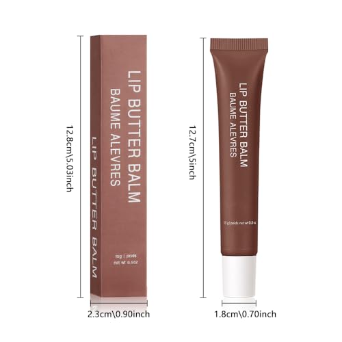 4 PCS Summer Special Lip Butter Balm – Ultra-Hydrating Lip Care with Shea Butter & Olive Oil, Soothes Dry Lips with Natural Tint & Gloss Effect, Lip Plumper Moisture & Light Lip Stain Finish