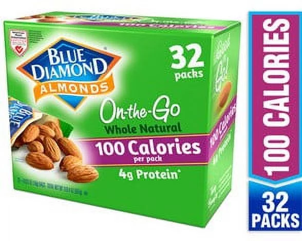 Blue Diamond Almonds, Lightly Salted, 100 calorie packs (32 count)
