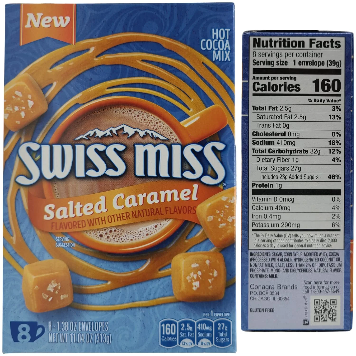 Salted Caramel Hot Cocoa Drink Mix Bundle Includes 3 Boxes Salted Caramel Hot Chocolate Beverage And Clean Up Cloth