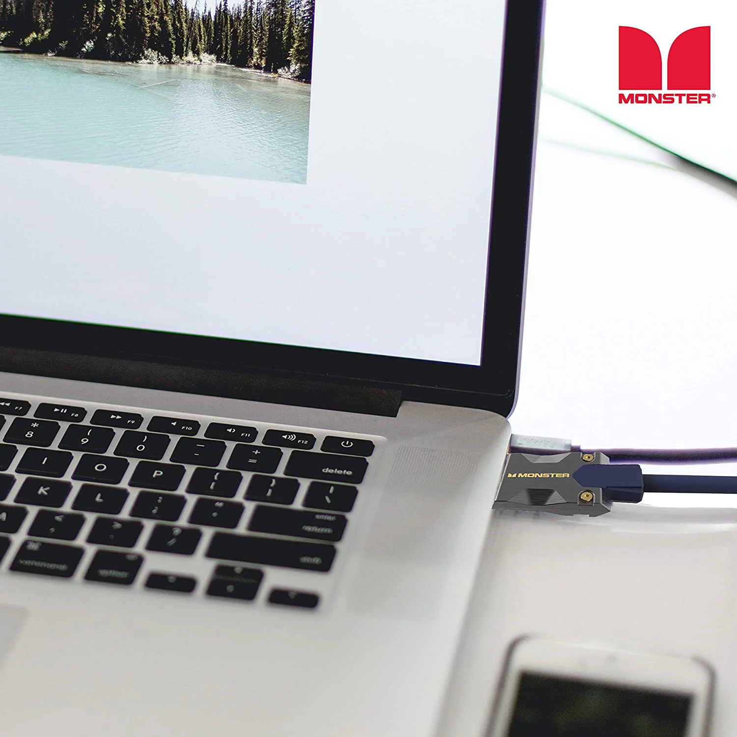 Monster Cable VMM10008-U 3 m M3000 48 Gbps 8K High Speed HDMI 2.1 Cable, Blue