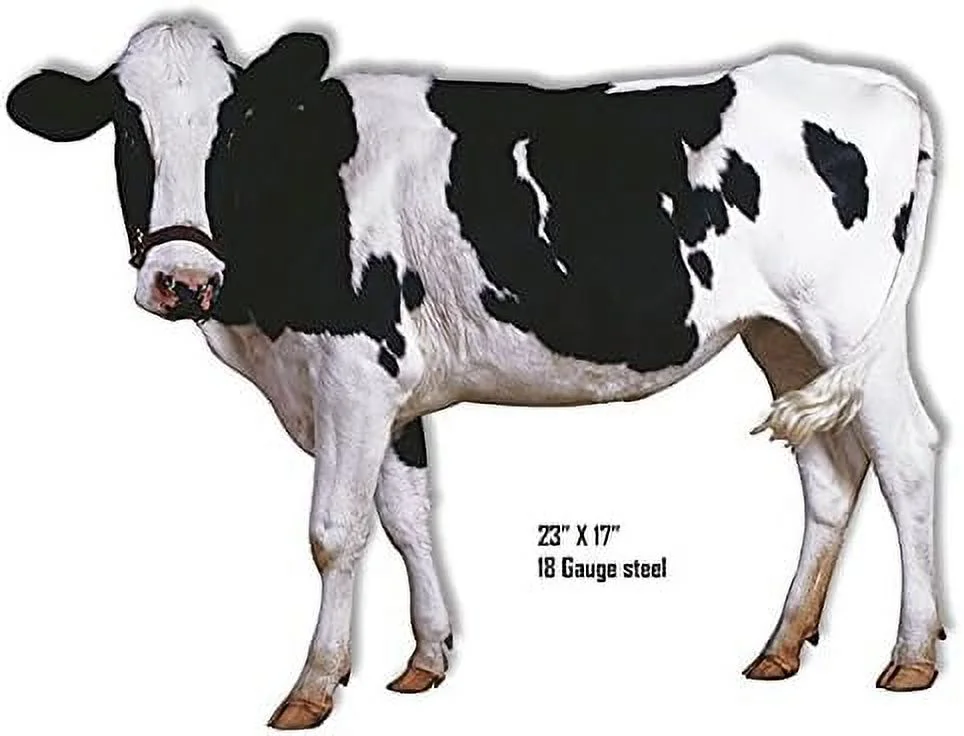 Victory Vintage  Side View Of Cow Animal Wall  Laser Cut Out Metal Sign 17X23
