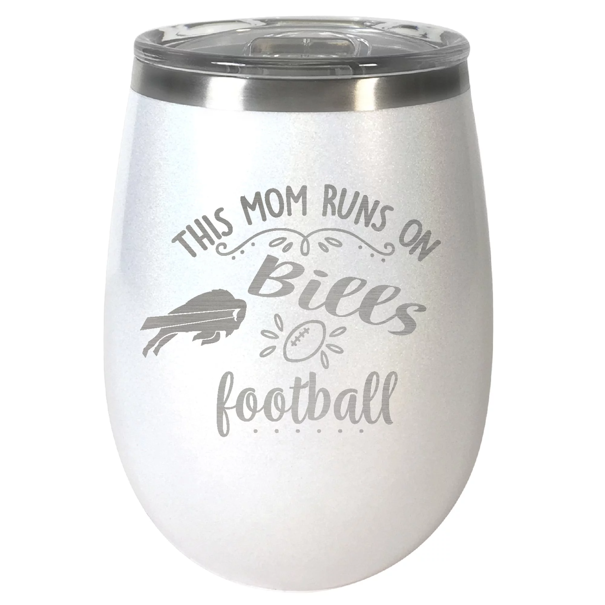 Buffalo Bills 10oz. This Mom Opal Wine Tumbler