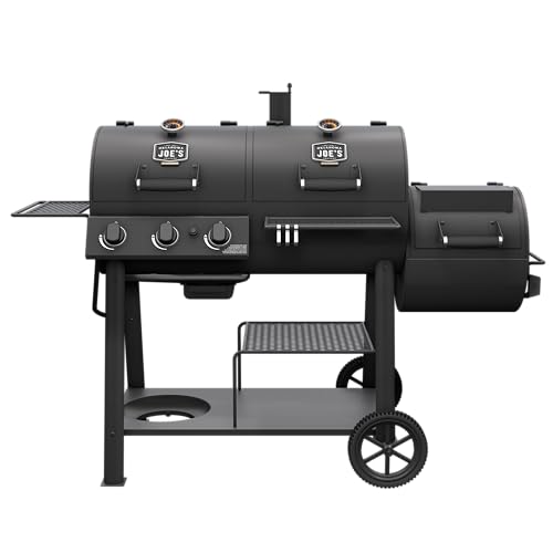 Oklahoma Joe's Canyon Combo Charcoal and Gas Smoker & Grill, Black - 24203004