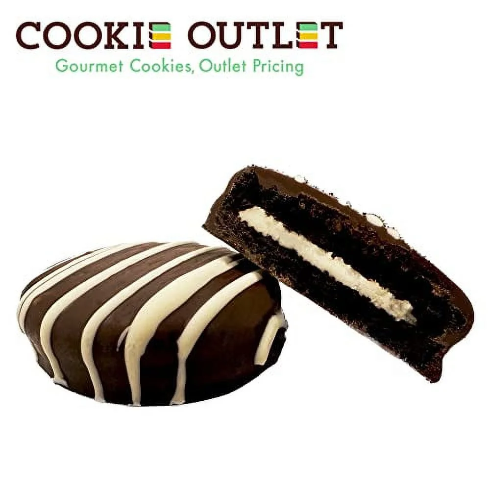 Belgian Milk Chocolate Covered Sandwhch Cookies, (18 Count) Christmas Chocolate Gift Basket, A Decadant Present for Christmas, Holiday, Birthday's | Cookies For Women Mom Adult Couples & Families