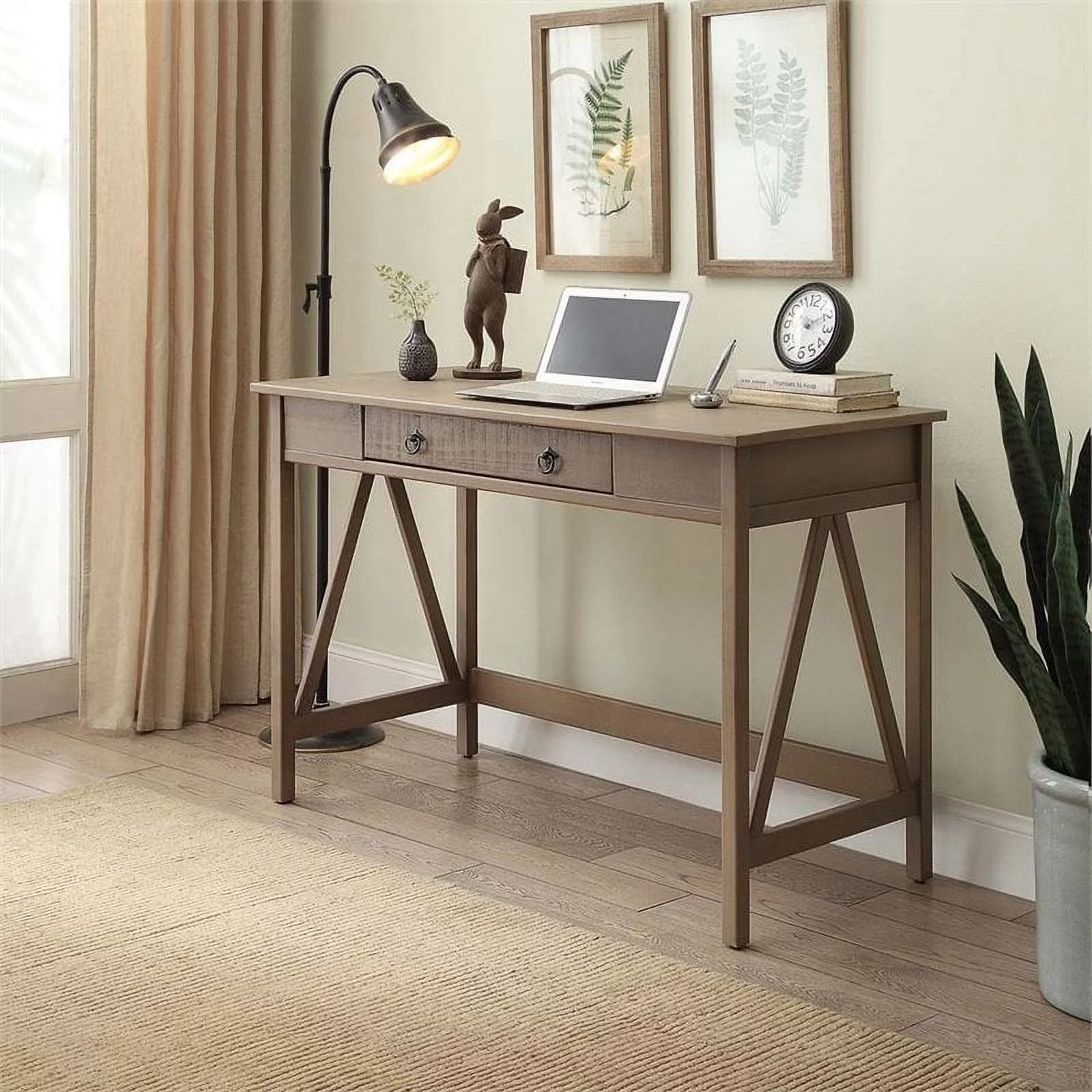 Pemberly Row Rustic Gray Desk