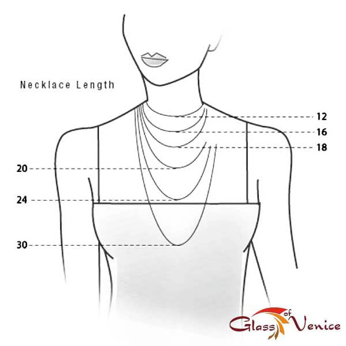 GlassOfVenice Murano Glass Rialto Necklace - Ruby Red