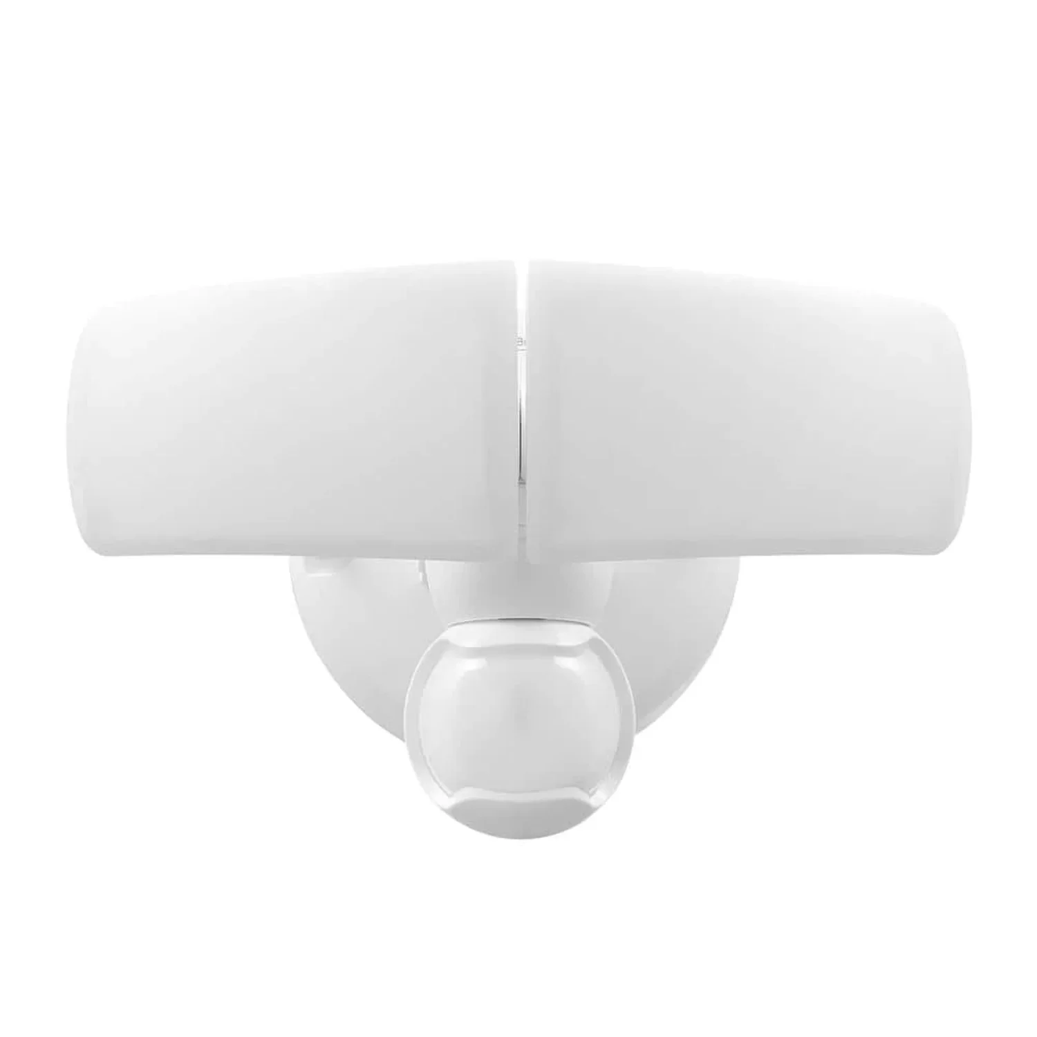 Defiant MaxDetect 240-Degree White Motion Activated Wired Outdoor 2-Head Dusk-to-Dawn LED Security Flood Light 2000 Lumens