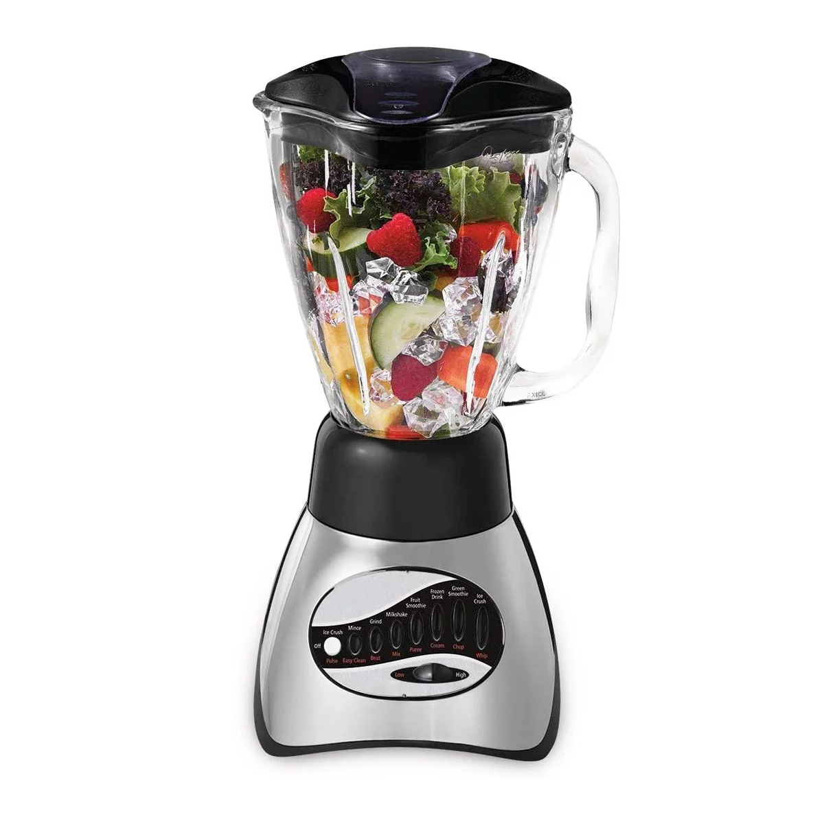 Kitchen Countertop Blenders for Smoothies Shakes - 16-Speed with Glass Jar (Black)