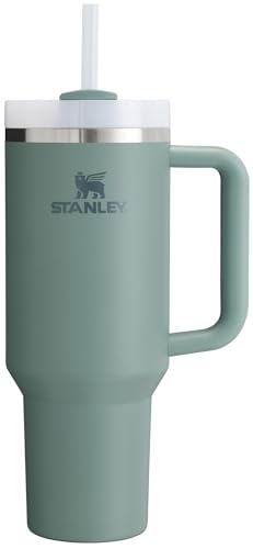 Stanley Quencher H2.0 Tumbler with Straw 40 oz | Flowstate 3-Position Lid | Cup Holder Compatible for Travel | Insulated Stainless Steel Cup | BPA-Free | Shale