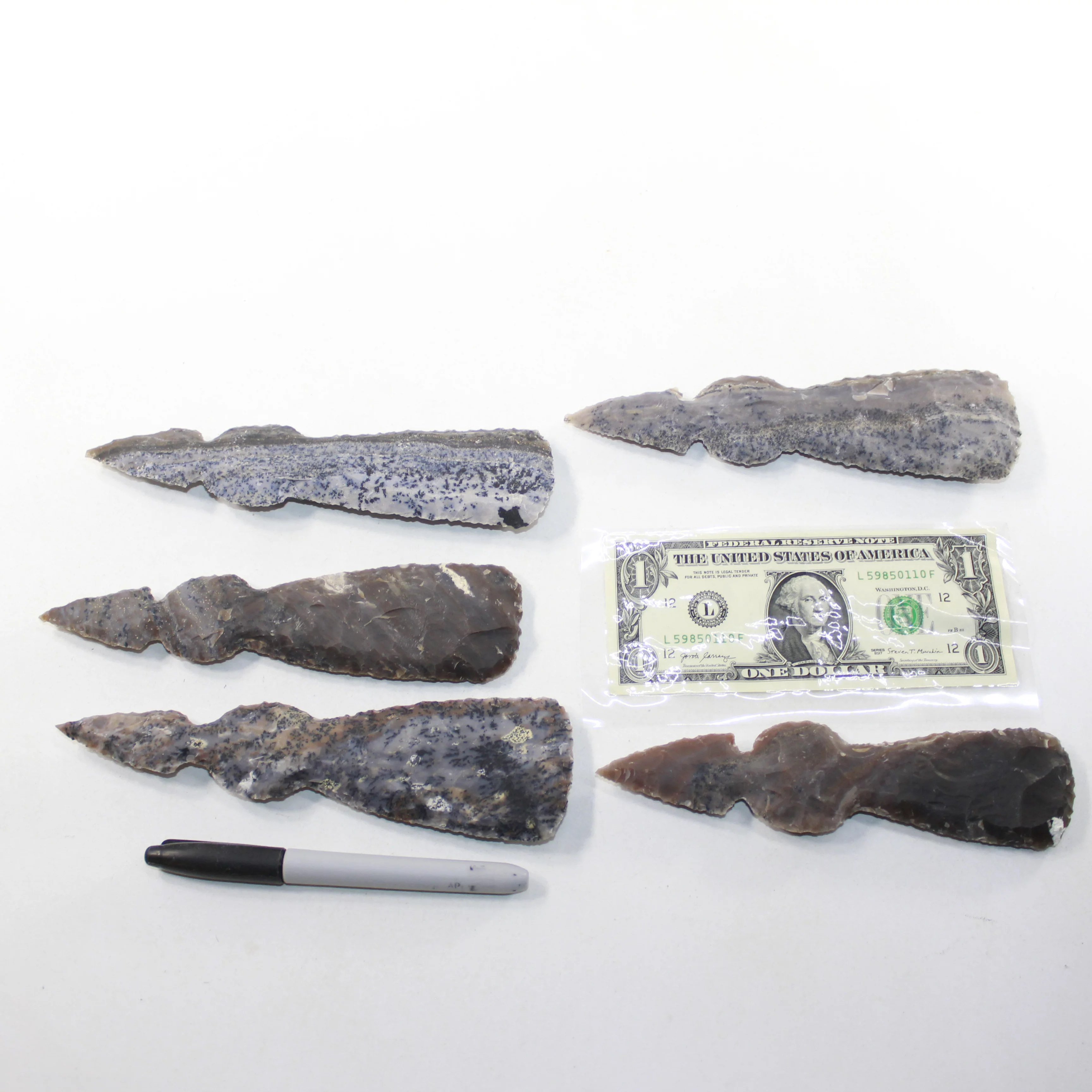 5 Stone Ornamental Tomahawk Heads #3324 Ax Axe Hatchet