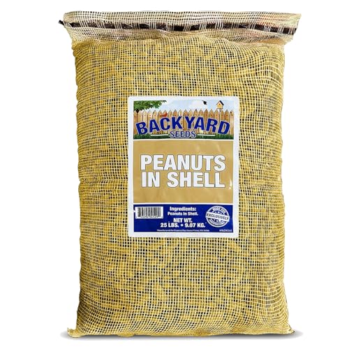 CountryMax in-Shell Raw Peanuts - Bulk Unprocessed for Wildlife Animal Food, Squirrels Chipmunks Raccoons Deer Waterfowl 25 Pounds