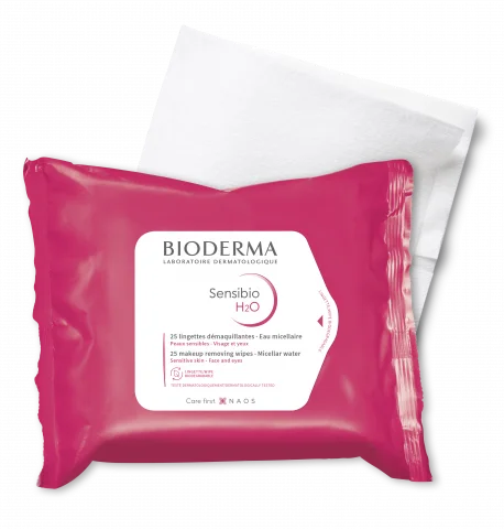 Bioderma Sensibio H2O, Wipes, 25 Count, 6 Pack