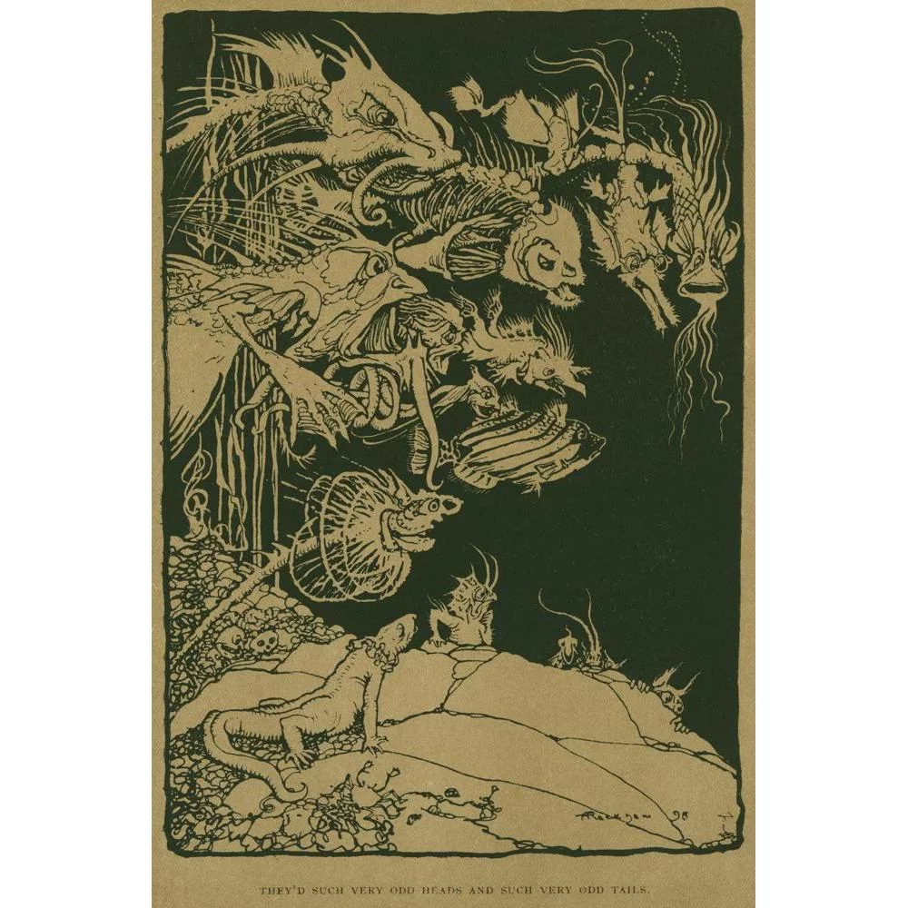 Bagge & Huguet 13x18 Black Ornate Wood Framed Double Matted Museum Art Print Titled - Furnishings and Interiors (1920)