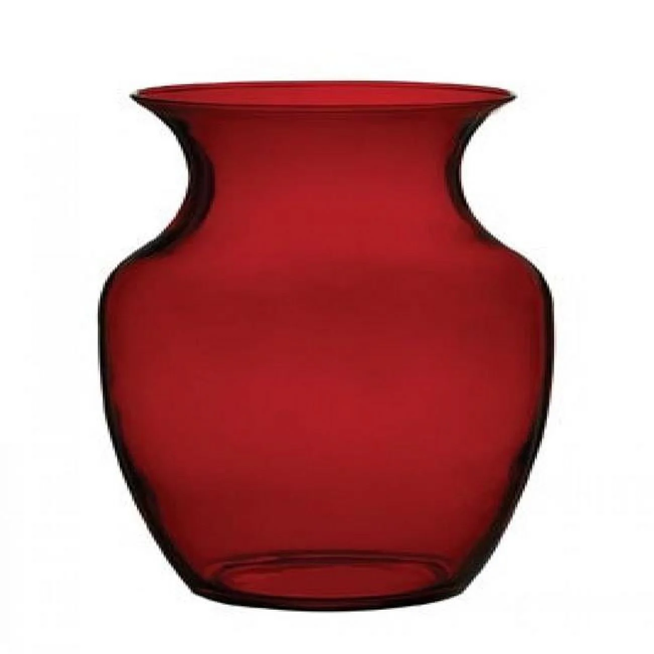 AI-NC999RED-Q04 Ruby Red Rose Glass Vase - Set of 4