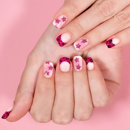 Semi Cured Gel Nail Strips-Easy Apply Christmas Gel Nail Stickers Holiday Semi Cured Manicure Strips with Sparkling Xmas Designs (Classic Yule)